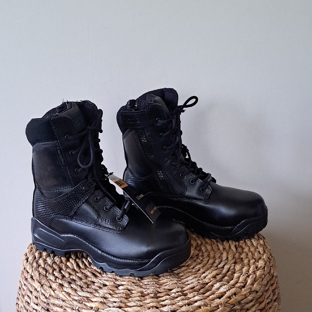 NWT 511 Tactical Series Womens 8" Shield Black Waterproof Leather‎ Boots S-6.5
